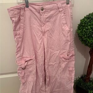 American Eagle Pink Cargo Pants